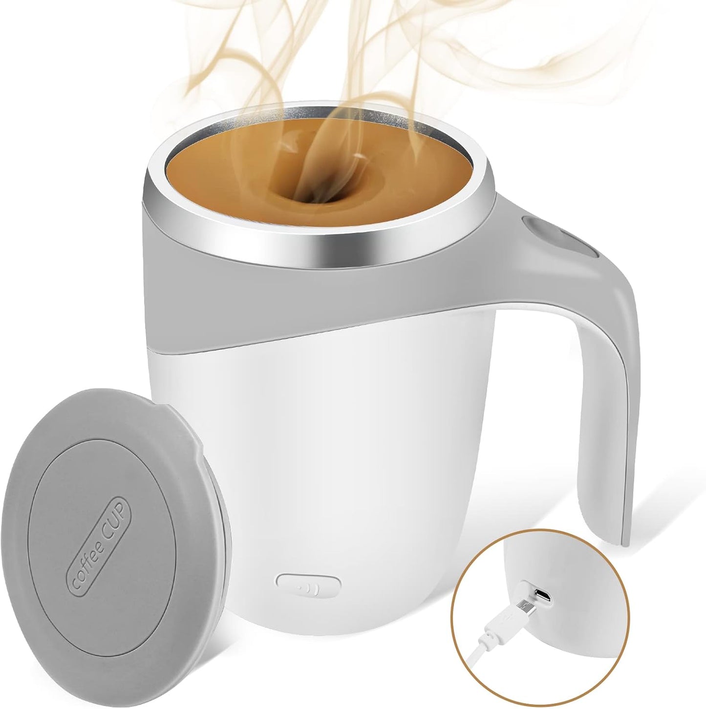 Self-Stirring Coffee Mug