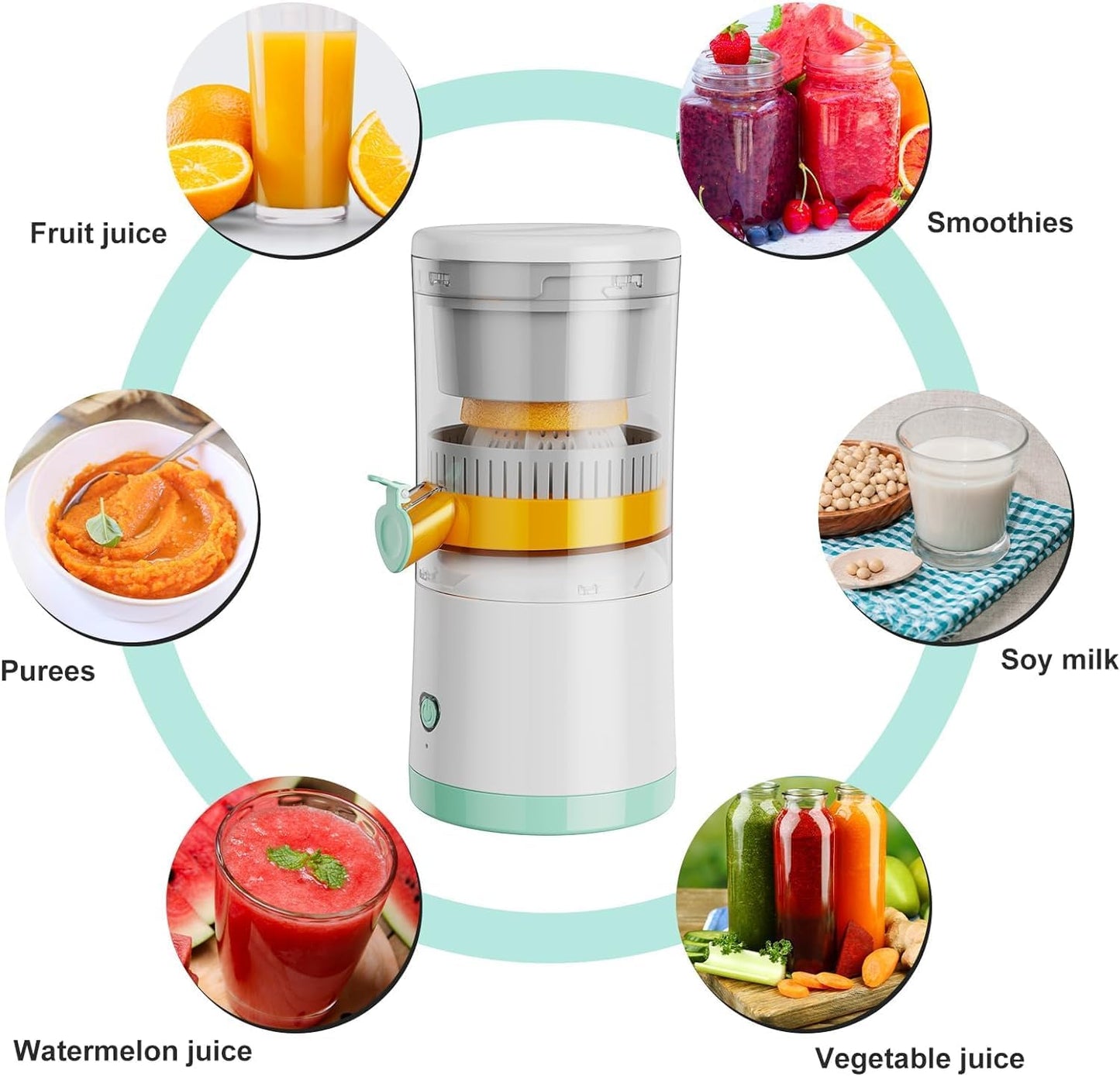 Portable Electric Juicer – USB Citrus Squeezer